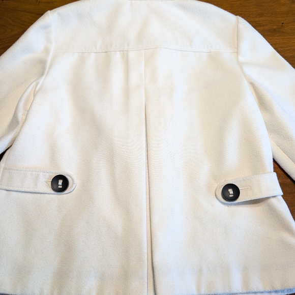 Chicos winter white button up coat Small sz 4 (chicos 0) - Picture 4 of 10